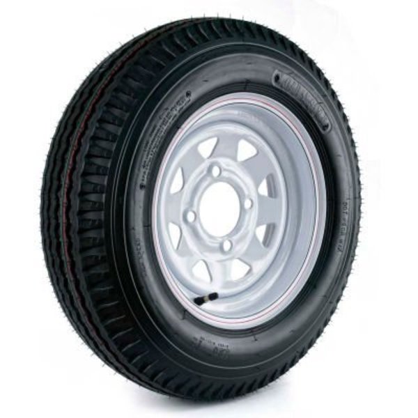 Martin Wheel Co. Martin Wheel Kenda Loadstar Trailer Tire and 4-Hole Custom Spoke Wheel (4/4) DM452C-4C-I - 530-12 DM452C-4C-I
